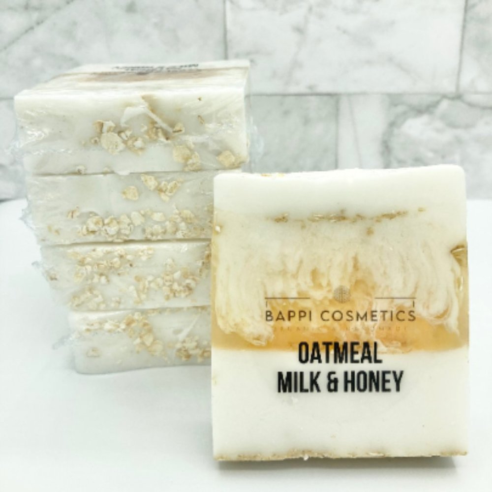 Oatmeal Milk Honey  Natural Handmade Soap,